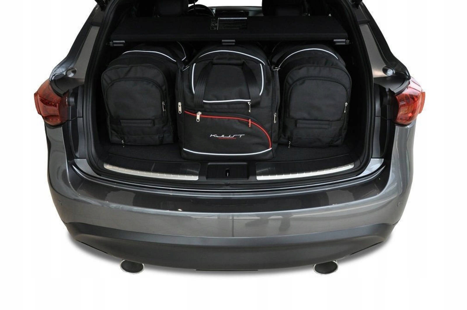 J&j Automotive Sada 4ks cestovných tašiek Aero pre Infiniti QX70 2013+