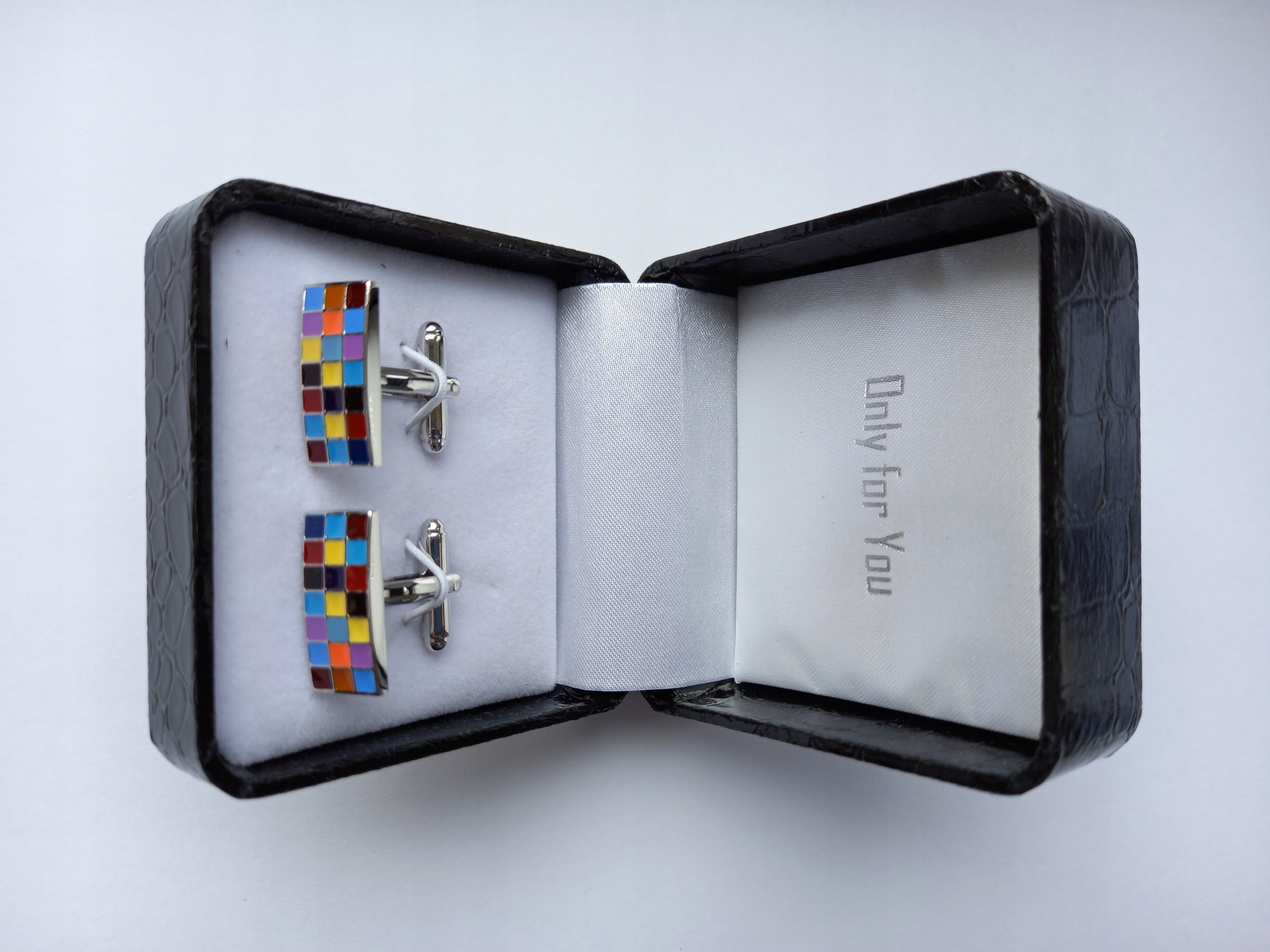 Manžetové knoflíčky Exc barvené, leštěné