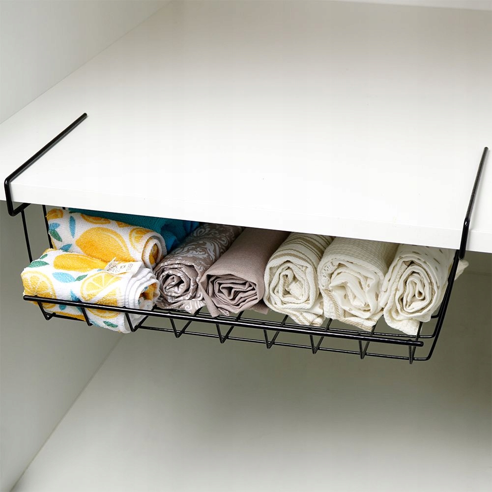 Koszyk PODWIESZANY pod półkę szafkę półka kuchenna organizer pojemnik Szerokość mebla 41 cm