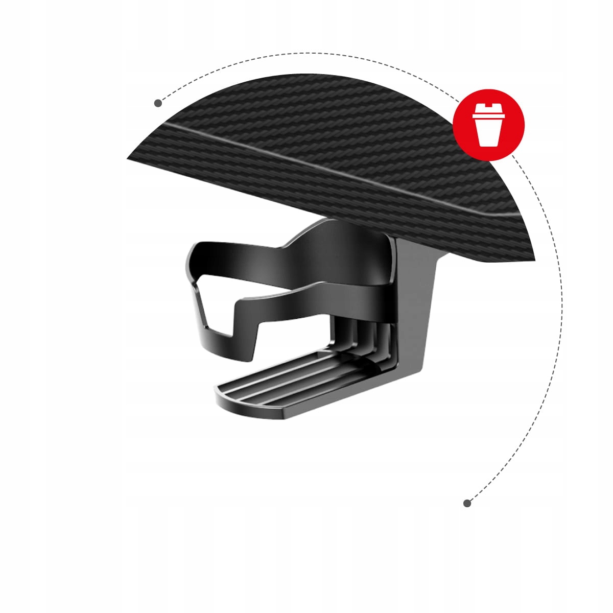 BIURKO GAMINGOWE STOLIK KOMPUTEROWY DLA GRACZA HERO REGULACJA CARBON HUZARO Grubość blatu 15 mm