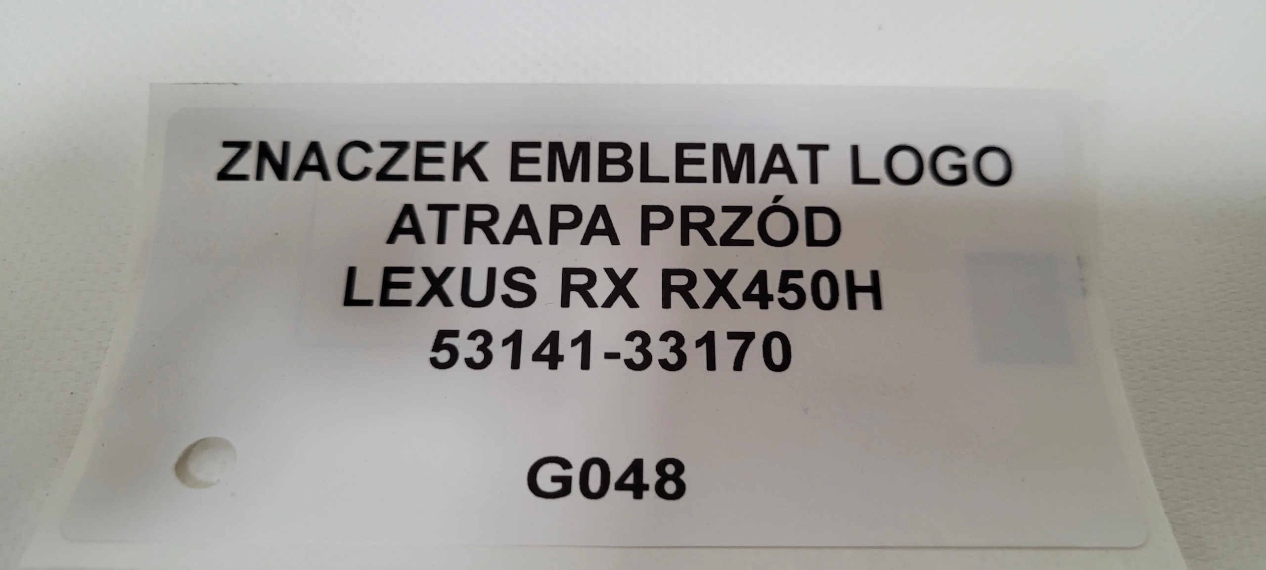 logo EMBLEMAT LOGO grille front LEXUS RX RX450H