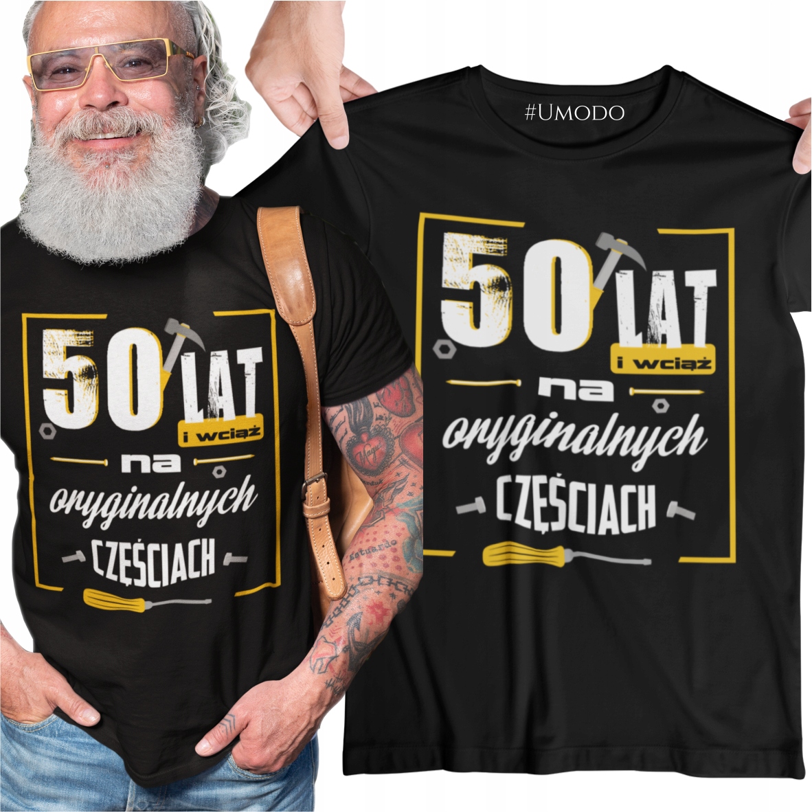 

Koszulka z nadrukiem na 50 Urodziny 60 70 80 Lat