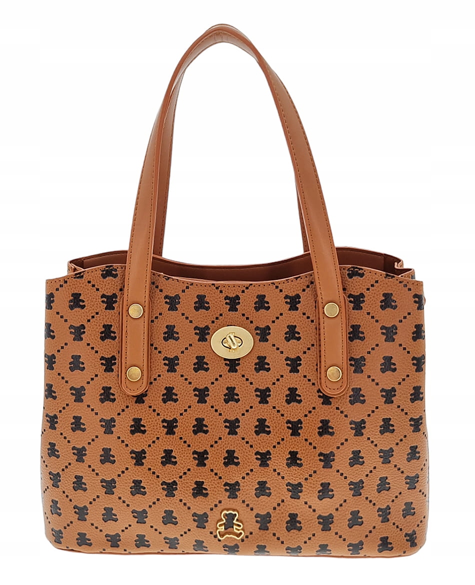 Hnědý kufřík s medvídky Lulu Castagnette