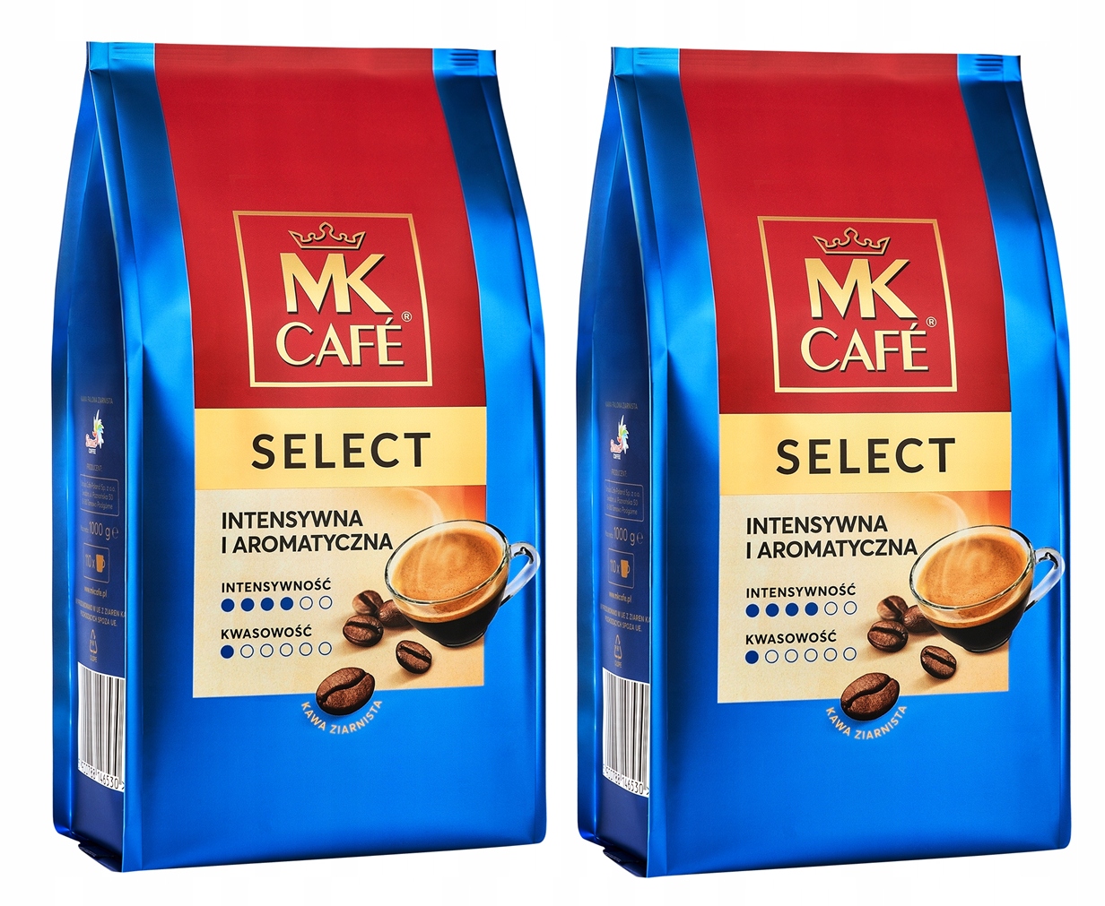Zestaw 2x Kawa ziarnista mieszana Mk Cafe Select 1000 g