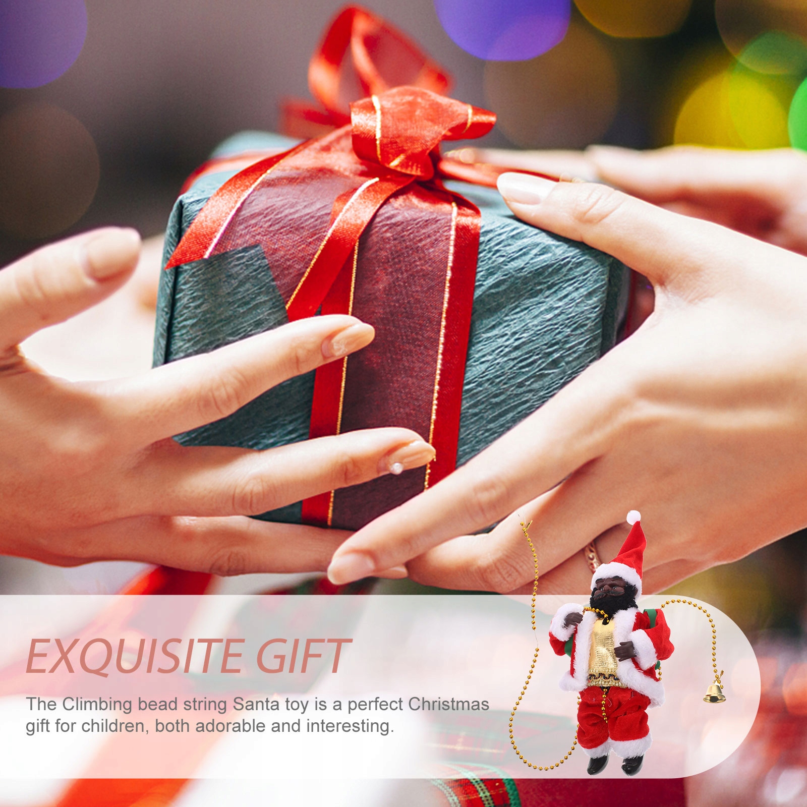 ŚWIĄTECZNA ZABAWKA ELEKTRYCZNA MIKOŁAJ WSPINAJĄCY SIĘ NA DRZEWO KOŃ Rodzaj inny