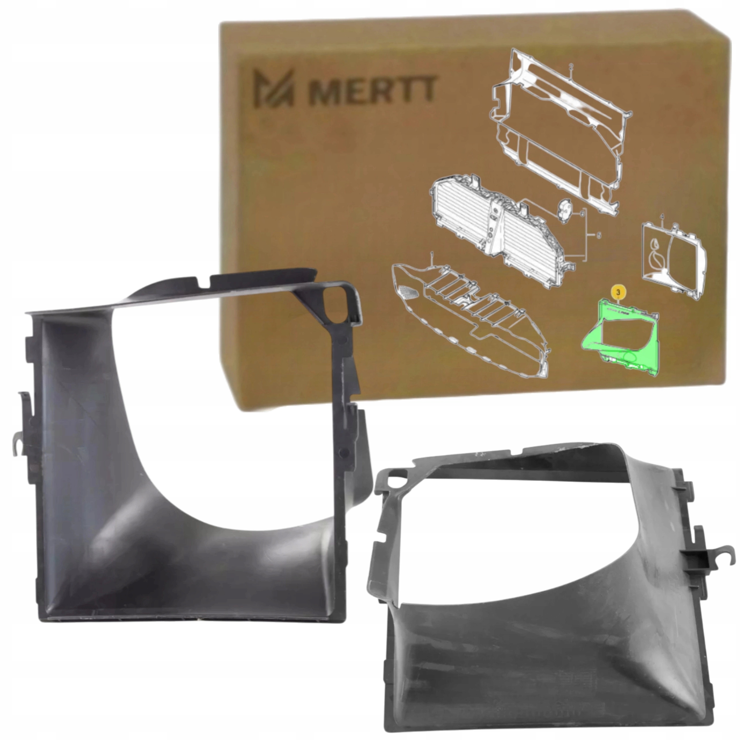 Porsche Cayenne II 10-14 Volant kanál přívodu Vzduchu Intercoolera Pravý