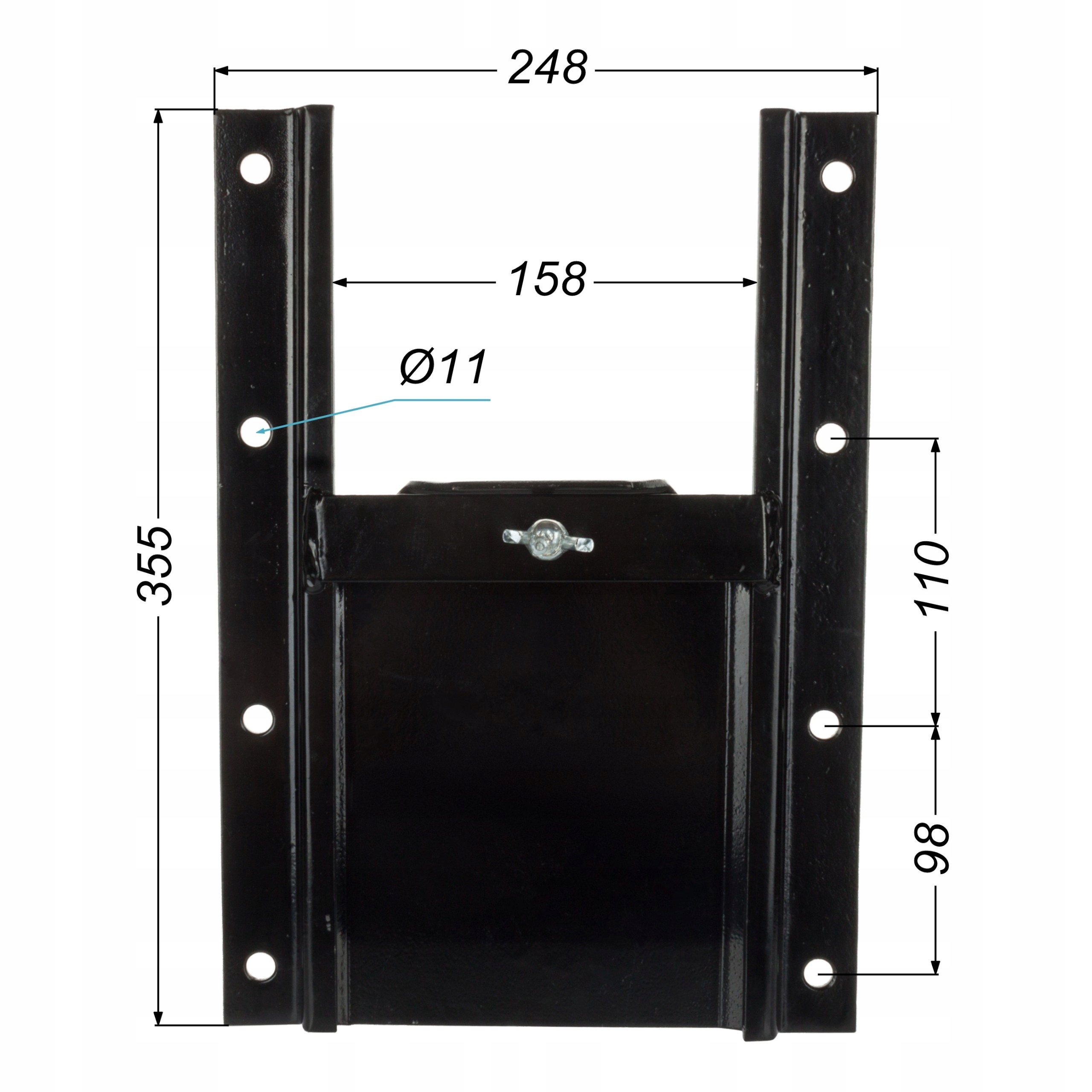 SOLIDNA ZASUWA ZSYPOWA PRZYCZEPY DO ZBOŻA 250x355mm SZYBER BURTY Numer katalogowy producenta A.2.00.03.061
