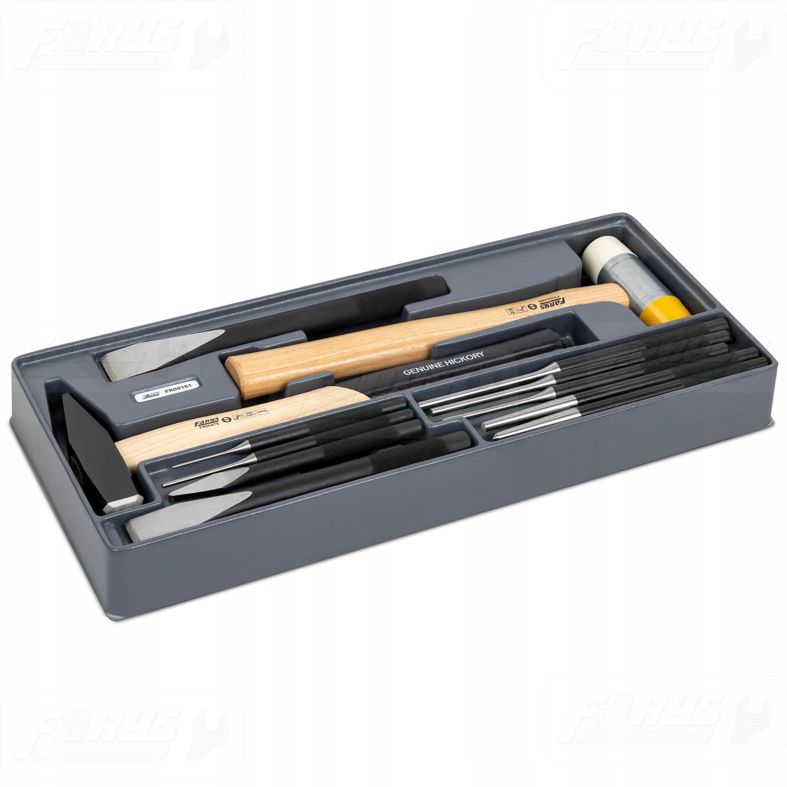 Sada kladiv, sekáčů a průbojníků 12 ks. Vložka Do Nářadí Premium