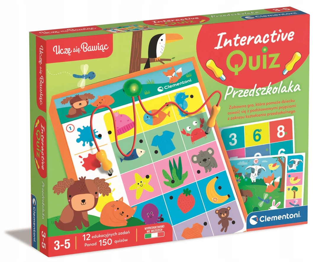 Gra edu INTERAKTYWNY QUIZ PRZEDSZKOLAKA CL50820