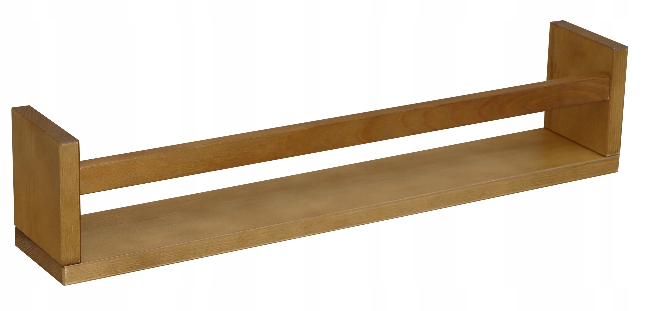 PÓŁKA WISZĄCA NA PRZYPRAWY DREWNIANA KOLOR DĄB 54 CM