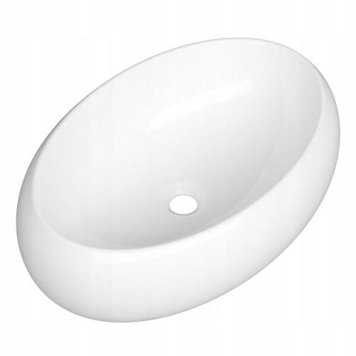 Figa 61x41,5 cm umyvadlová deska oválná bílá Gamma