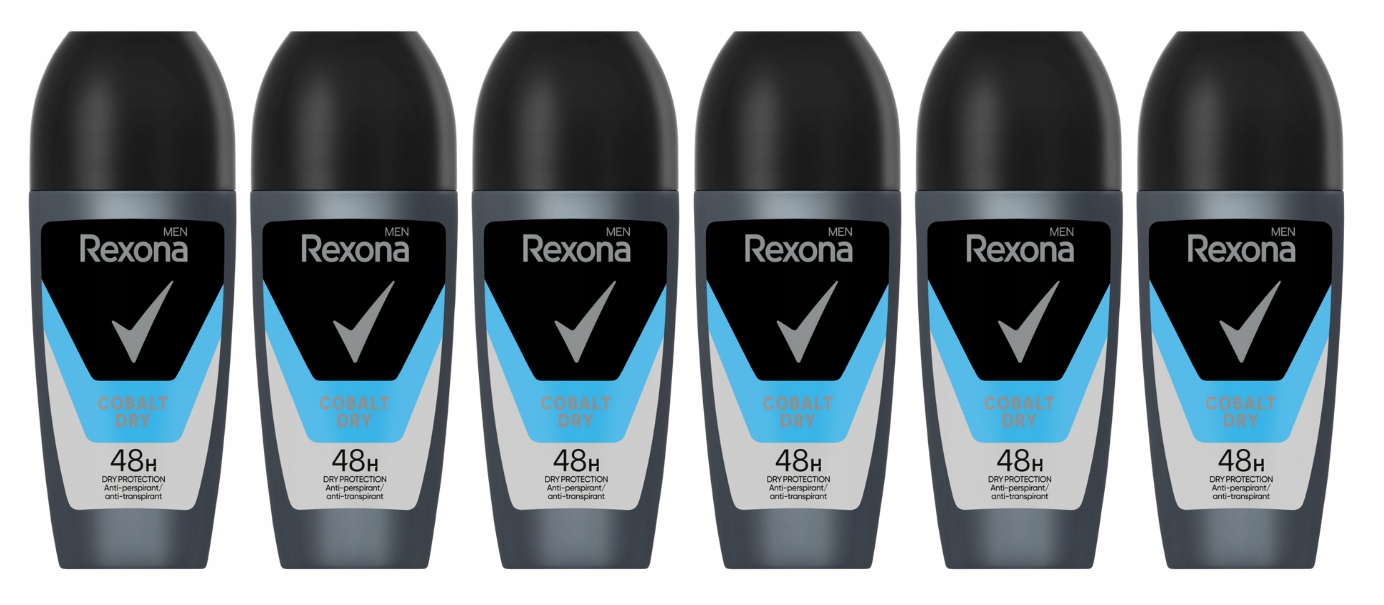Rexona Men Cobalt Dry antyperspirant rollon 6x50ml
