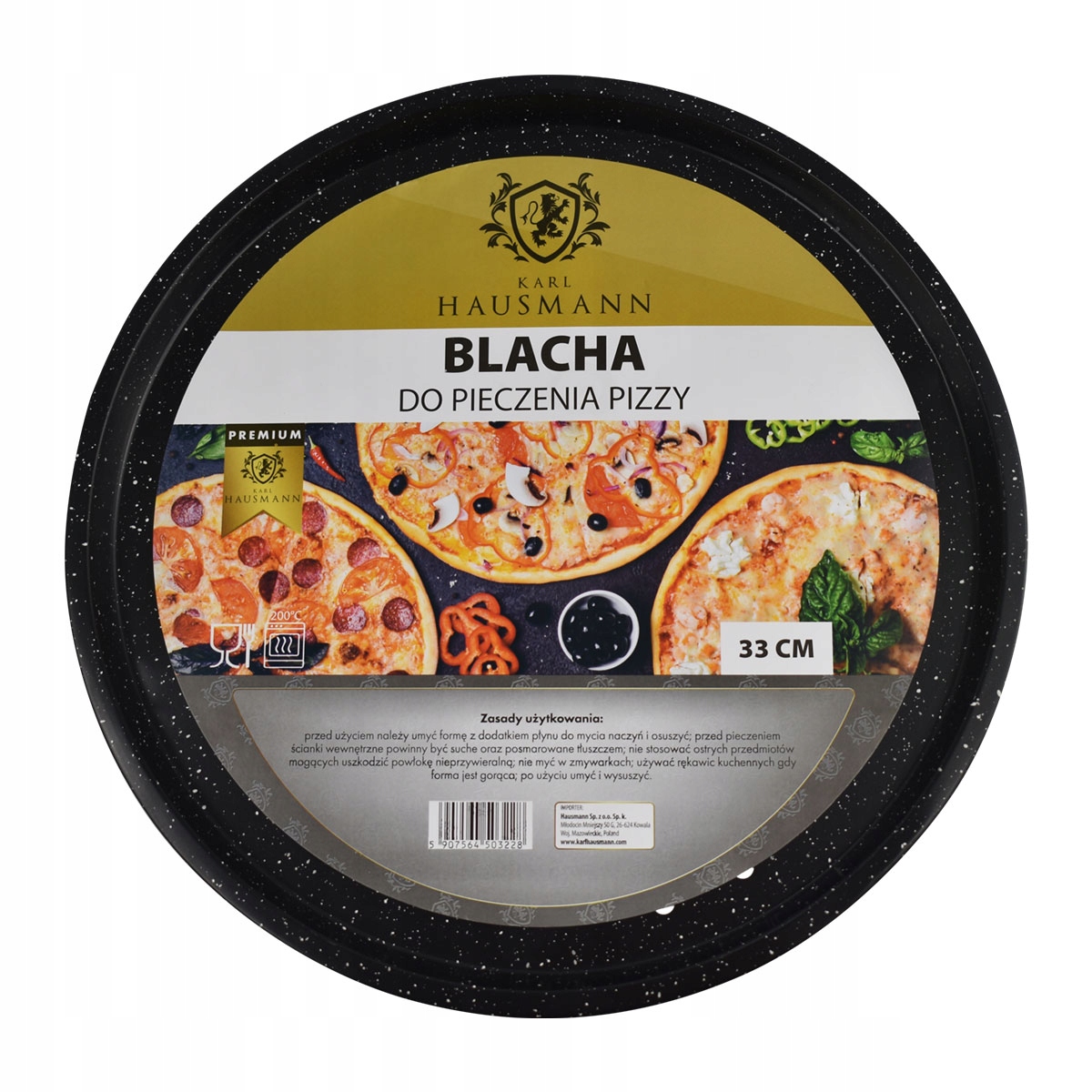 

Blacha Do Pizzy 33CM Dziurkowana Non Stick