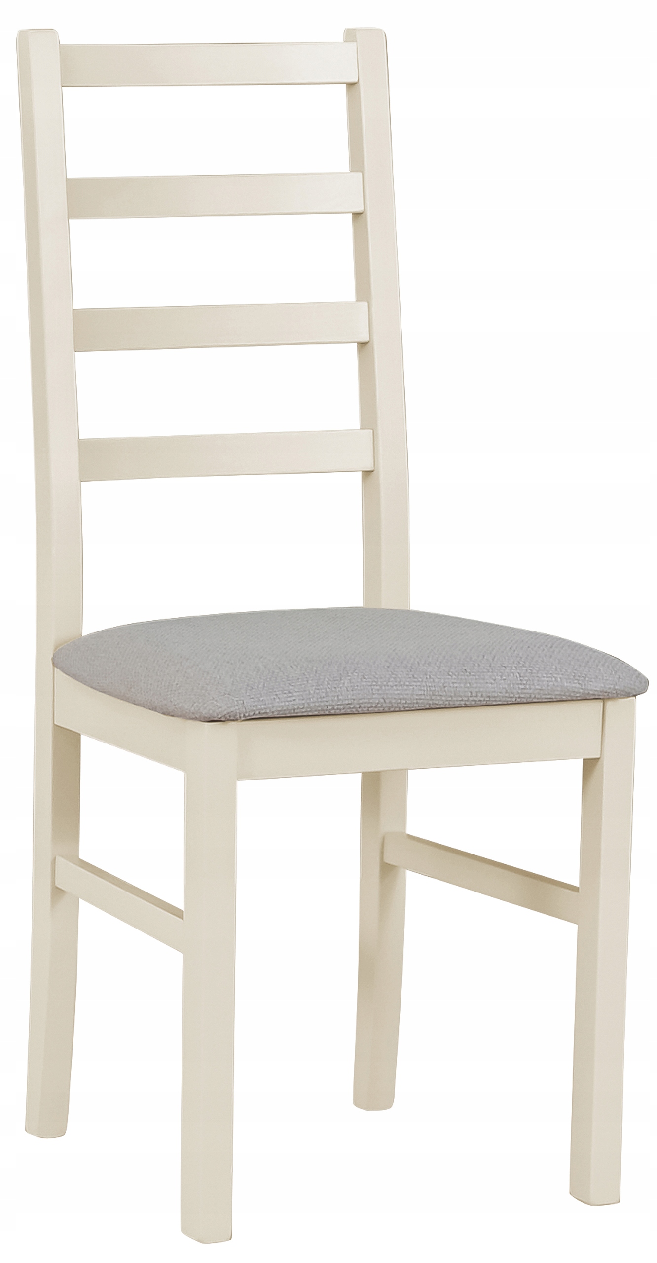 Čalouněná dřevěná jídelní židle Nicella světle šedá/kašmírová