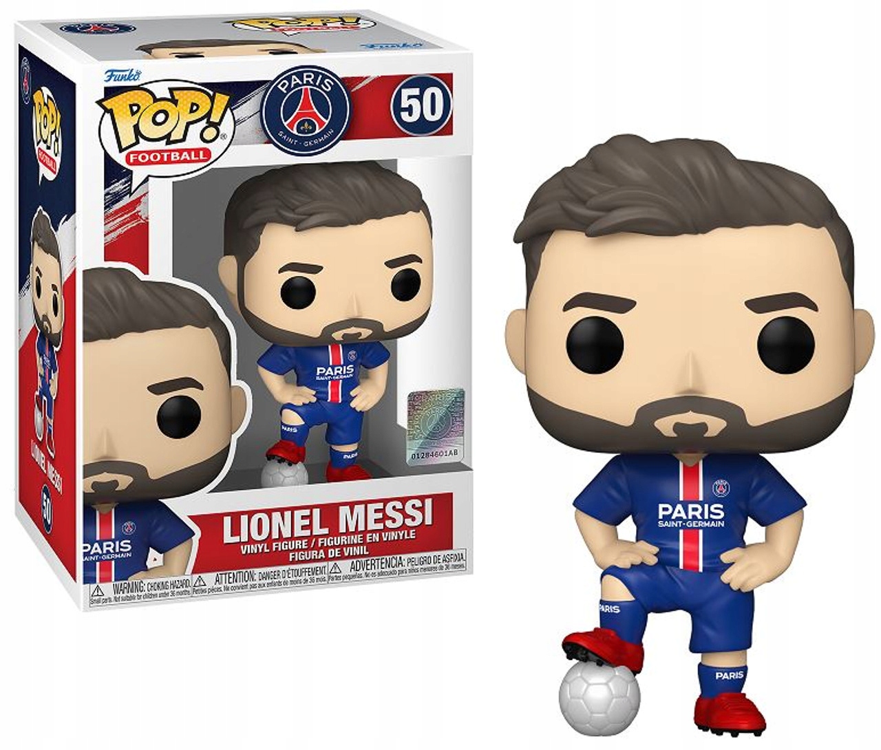 Figurka Funko Pop! Football 50 Psg Lionel Messi stan opakowania 7/10
