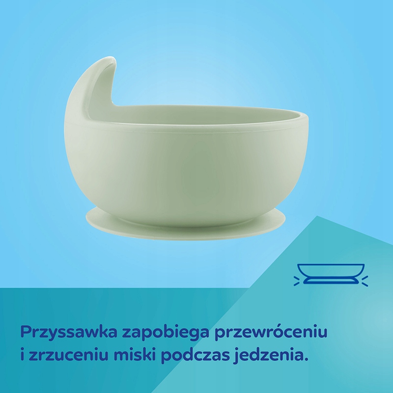 CANPOL BABIES MISECZKA SILIKONOWA Z PRZYSSAWKĄ MISKA BEŻOWA 330 ML 6M+ Odcień ecru