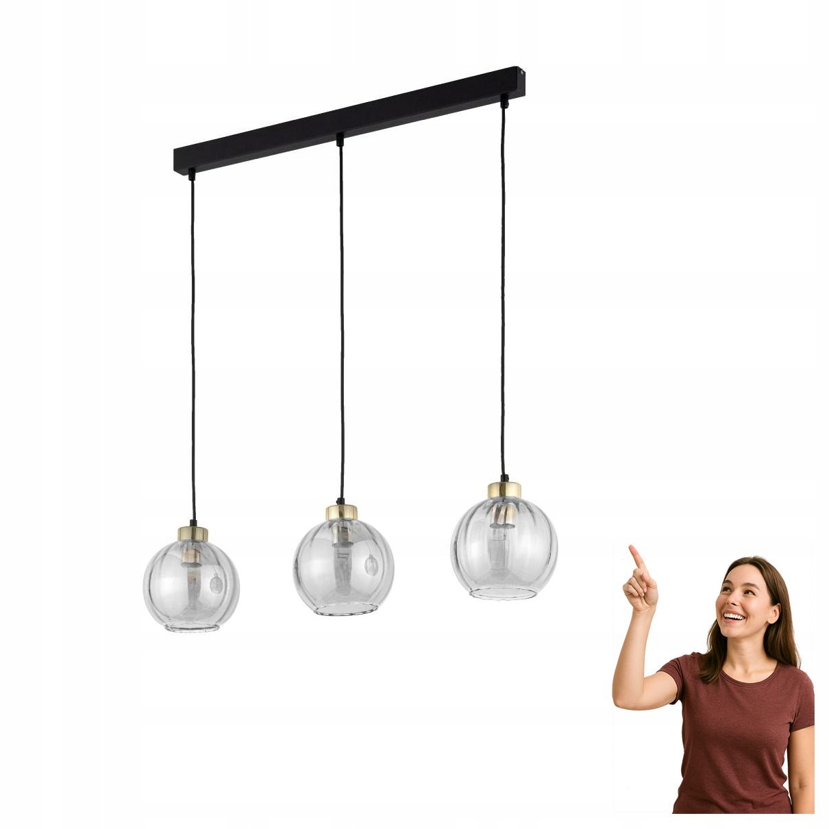 Závesná lampa Devi Transparent 4580 Tk Lighting