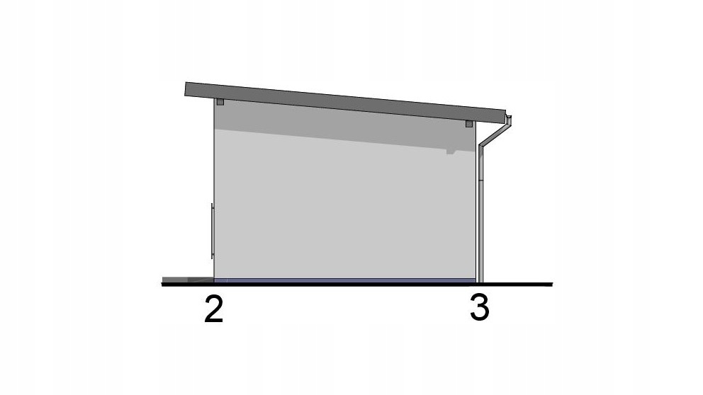 PROJEKT BUDYNKU GOSPODARCZEGO GJ16 Długość 5.6 m