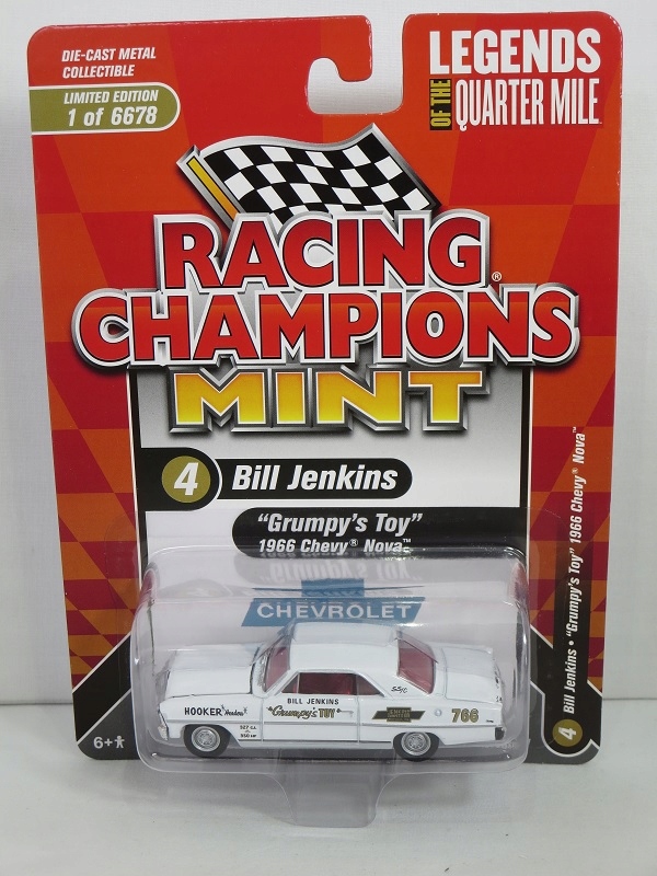 Racing Champions 1:64 Nova 1966 Grumpy’s Toy white • Cena, Opinie - Allegro