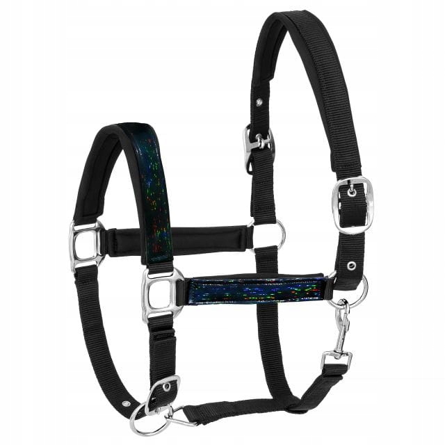 Kantar dla konia Start Neoprene Holo podszyty neoprenem czarny Cob
