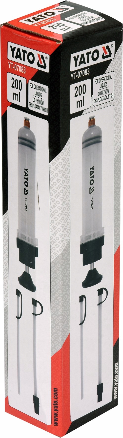 YATO ODSYSARKA/STRZYKAWKA RĘCZNA DO PŁYNÓW EKSPLOATACYJNYCH 200ML YT-07083 Waga produktu z opakowaniem jednostkowym 0.3 kg