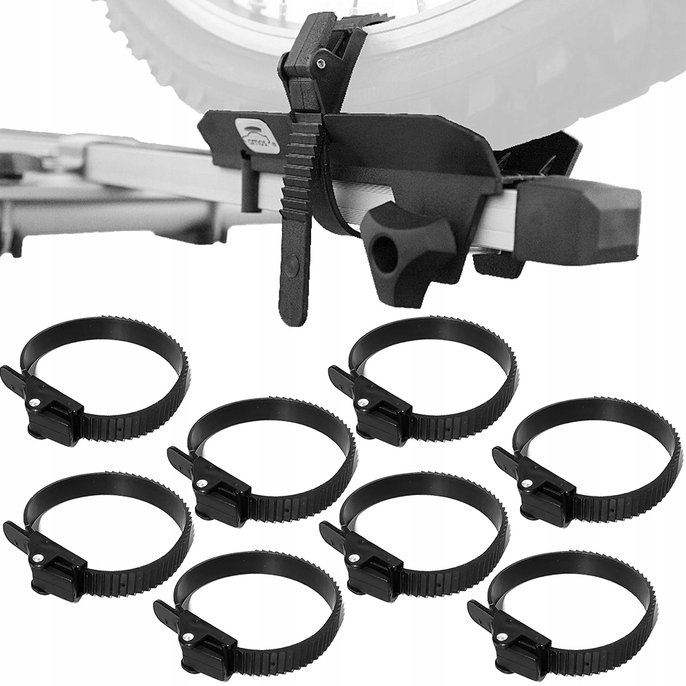 PASEK MOCUJĄCY OPASKA MOCUJĄCA KOŁO UCHWYT DO ROWERU BAGAŻNIKA ZACISKOWY x8