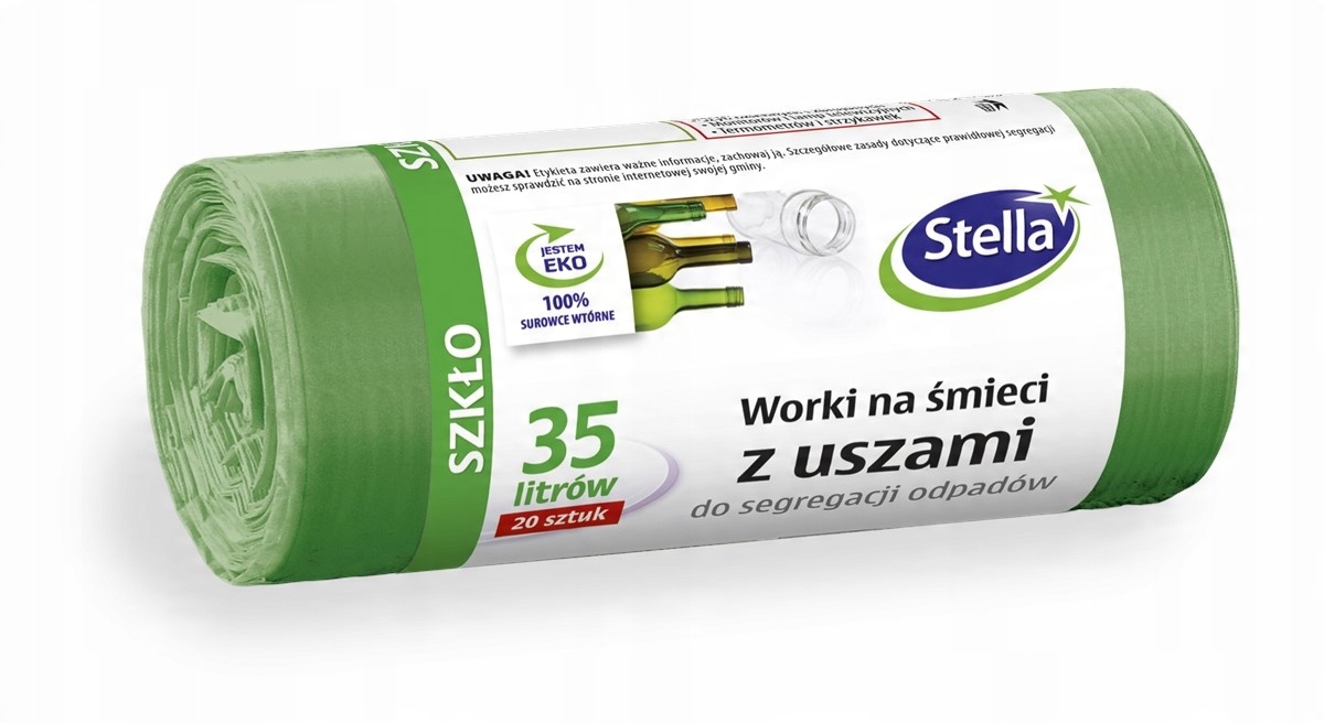 

Worki do segregacji 35L 20szt z uszami Szkło