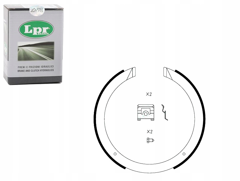 LPR01098/RS3 - КОМПЛЕКТ ТОРМОЗНЫХ КОЛОДОК LPR EGY34439Z 483KT05010