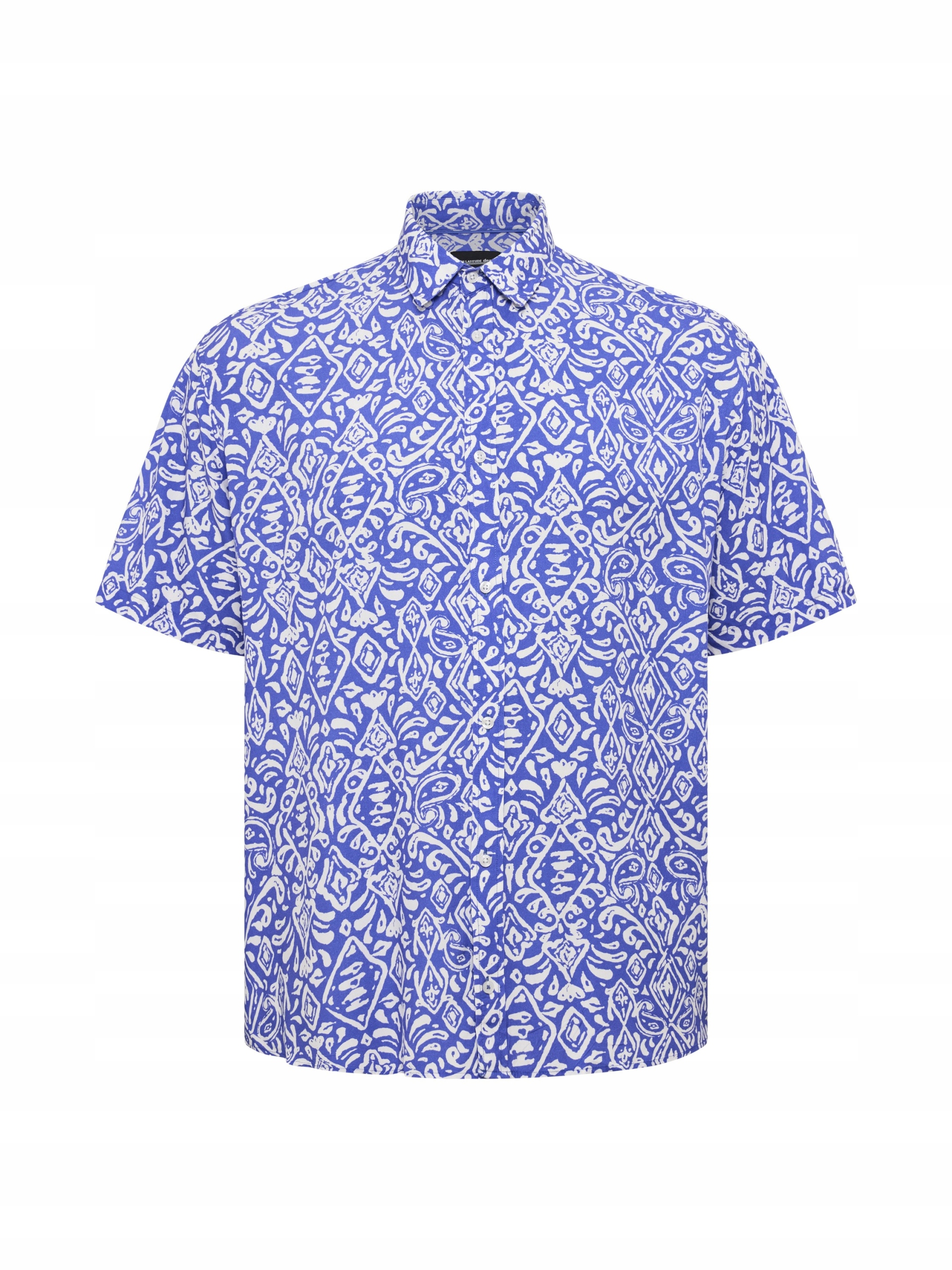 North Latitude Velká Havajská Košile Velké Velikosti, Modrá, Velikost 4XL