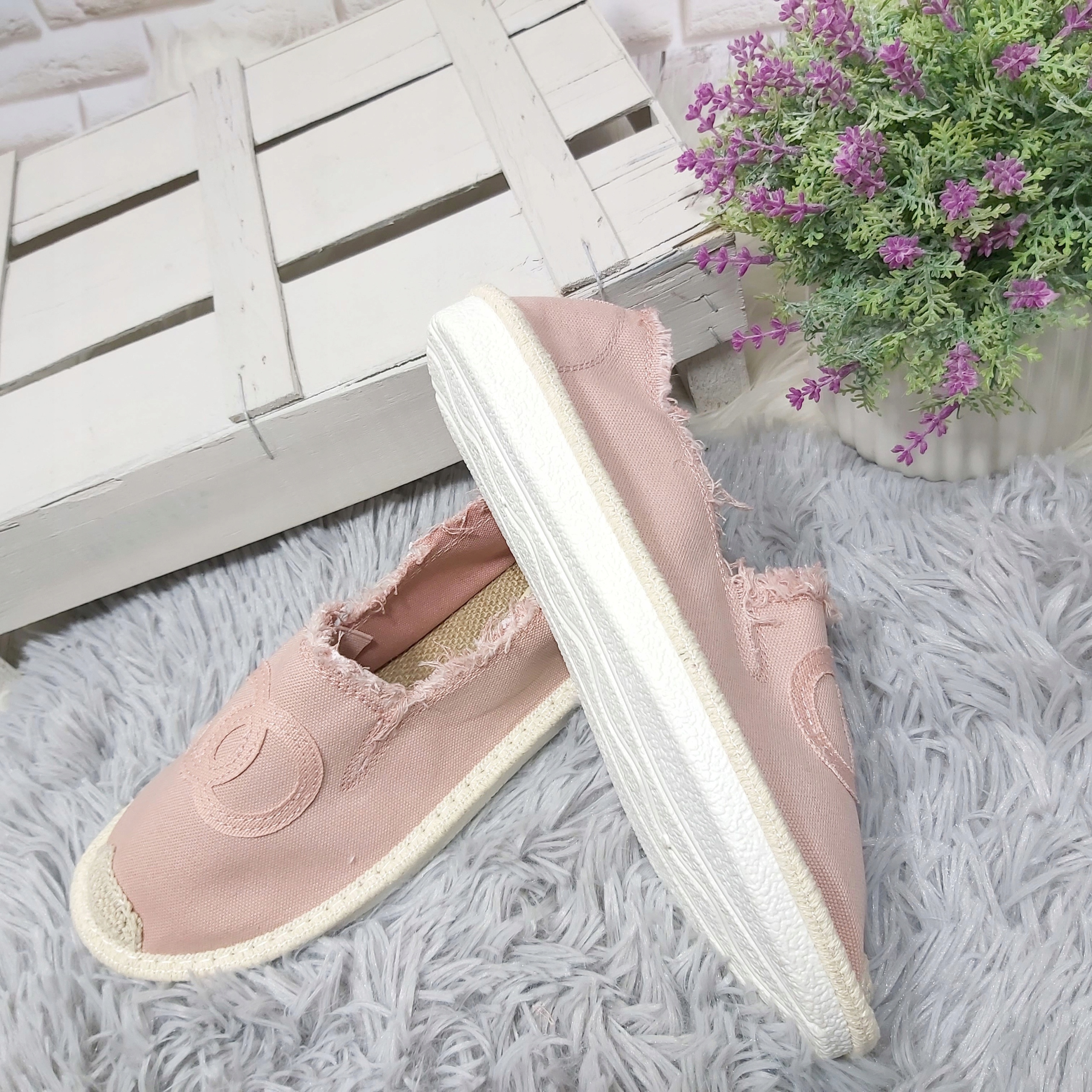 PRZEWIEWNE ESPADRYLE DAMSKIE MIĘKKA WKŁADKA 39 Rozmiar 39