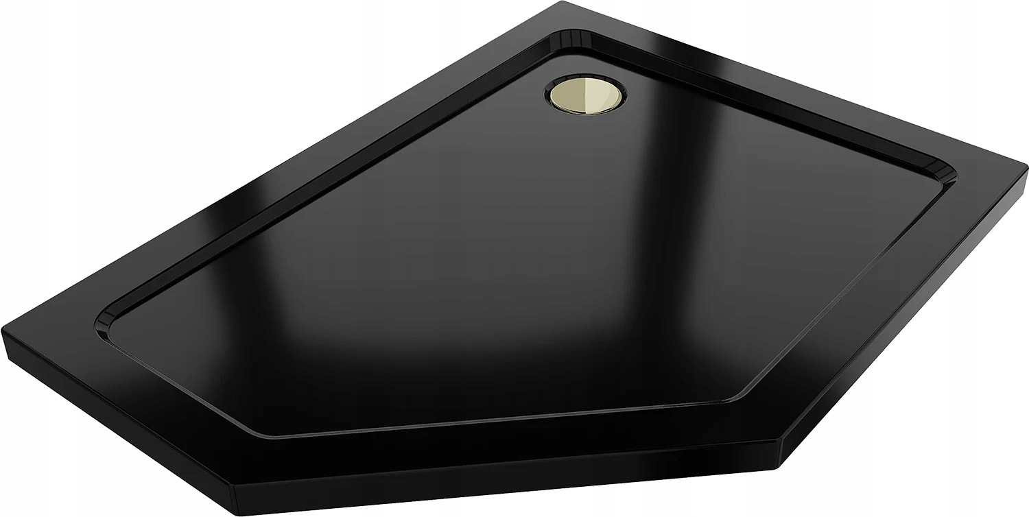 Mexen Flat brodzik pięciokątny slim prawy 100 x 90 cm 41P709010R-G