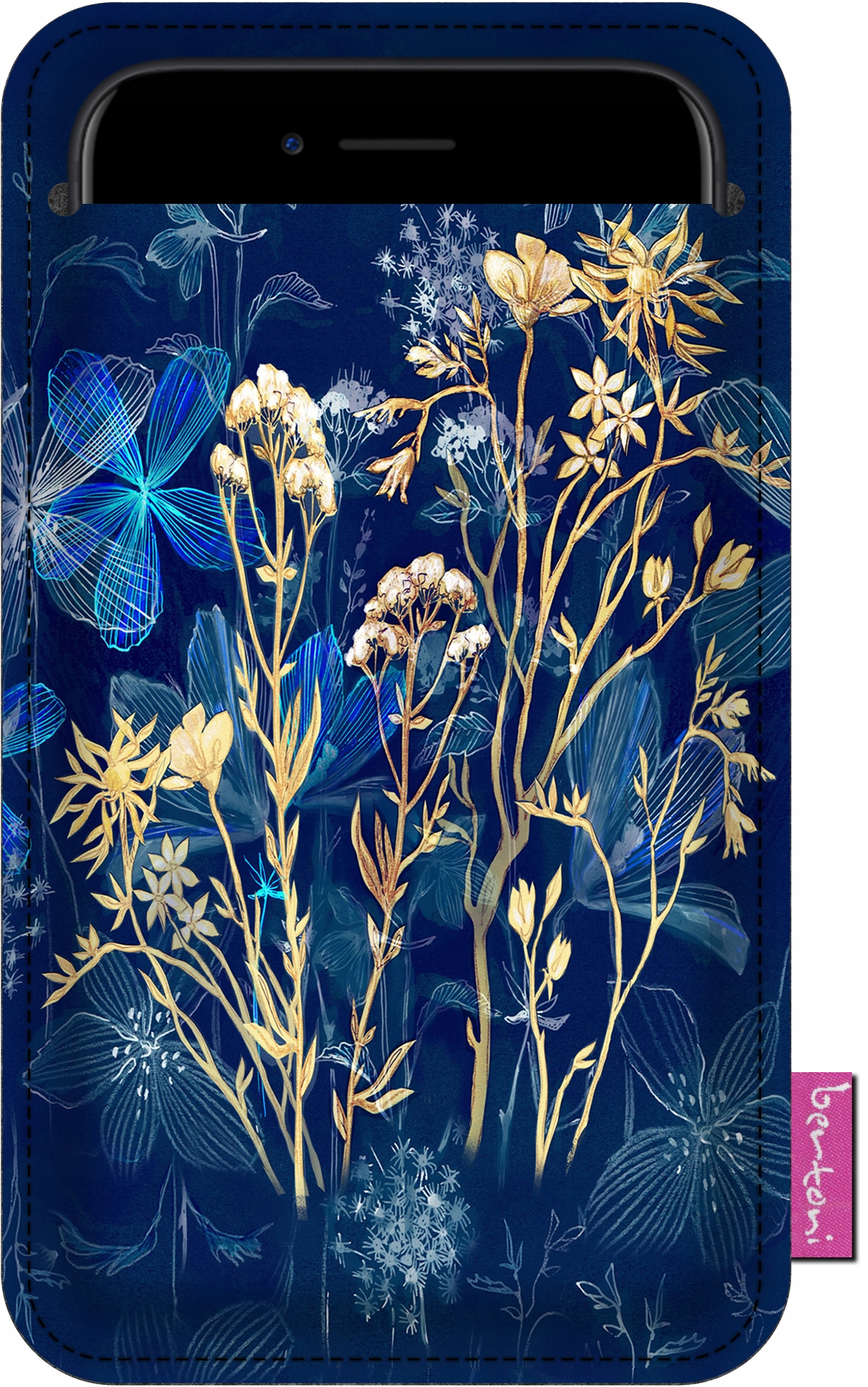 

Etui na smartfon Bertoni z filcu Midnight