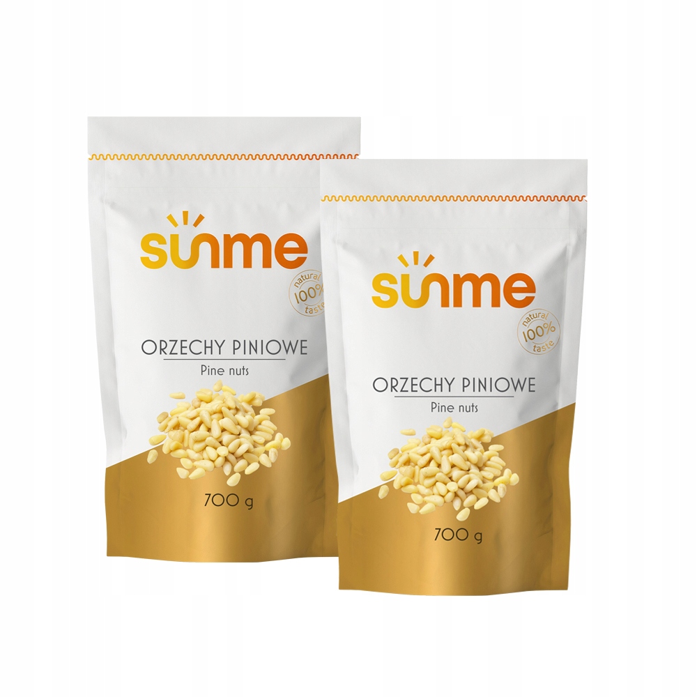 Zestaw 2 x Orzeszki Piniowe Sunme 700g Sałatki Desery Mięsa jakość