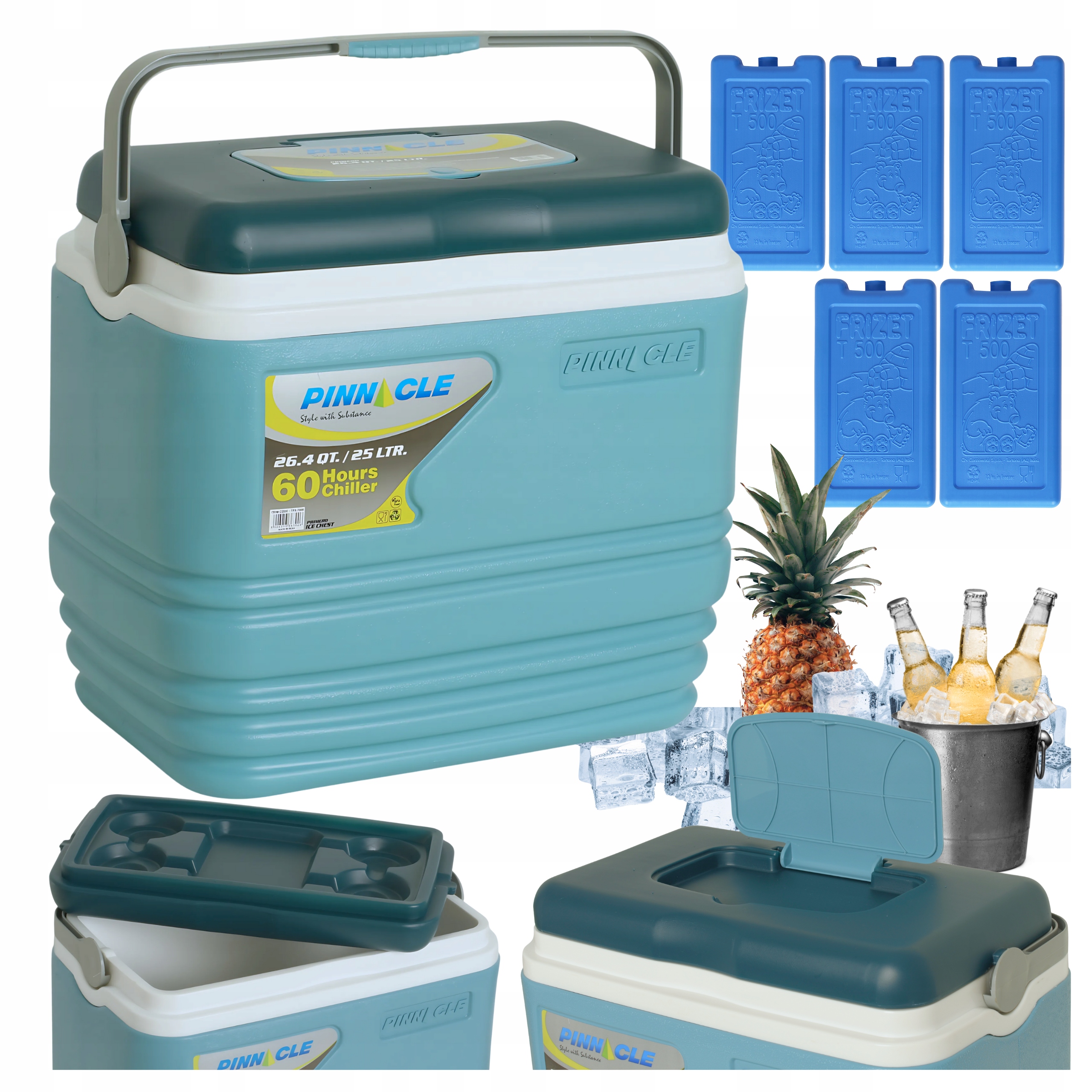 Přenosná turistická lednička Pinnacle TPX7006 25L 5 chladicích vložek