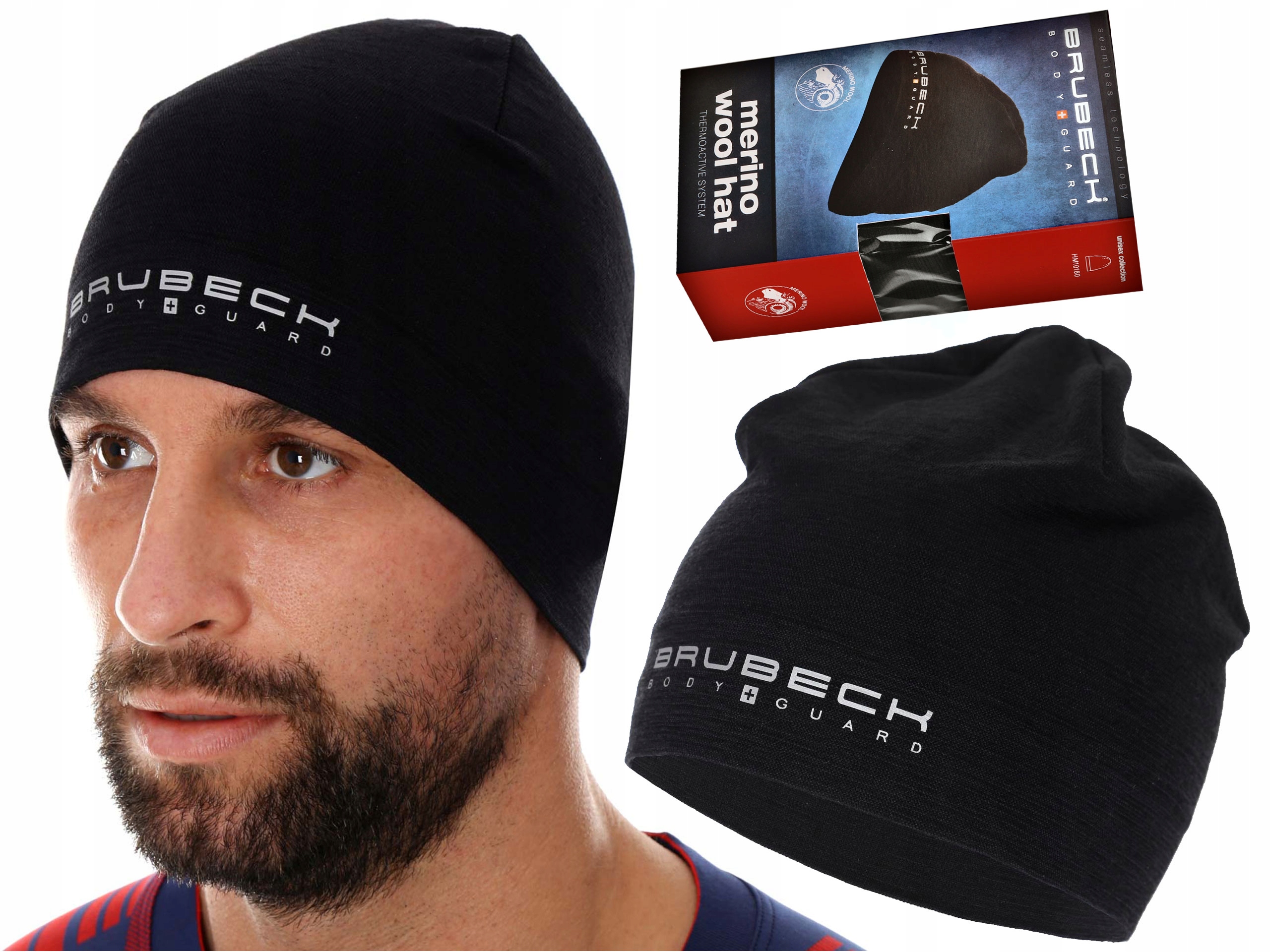 Termoaktywna Czapka Brubeck Extreme Wool czarny S/m 52-57 Merino We