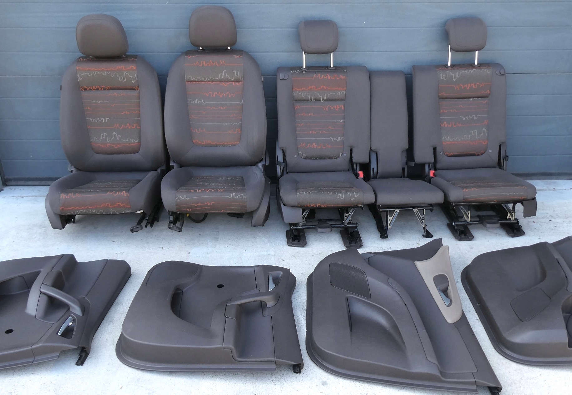 seats GRZANE upholstery side BRAZOWE OPEL MERIVA B