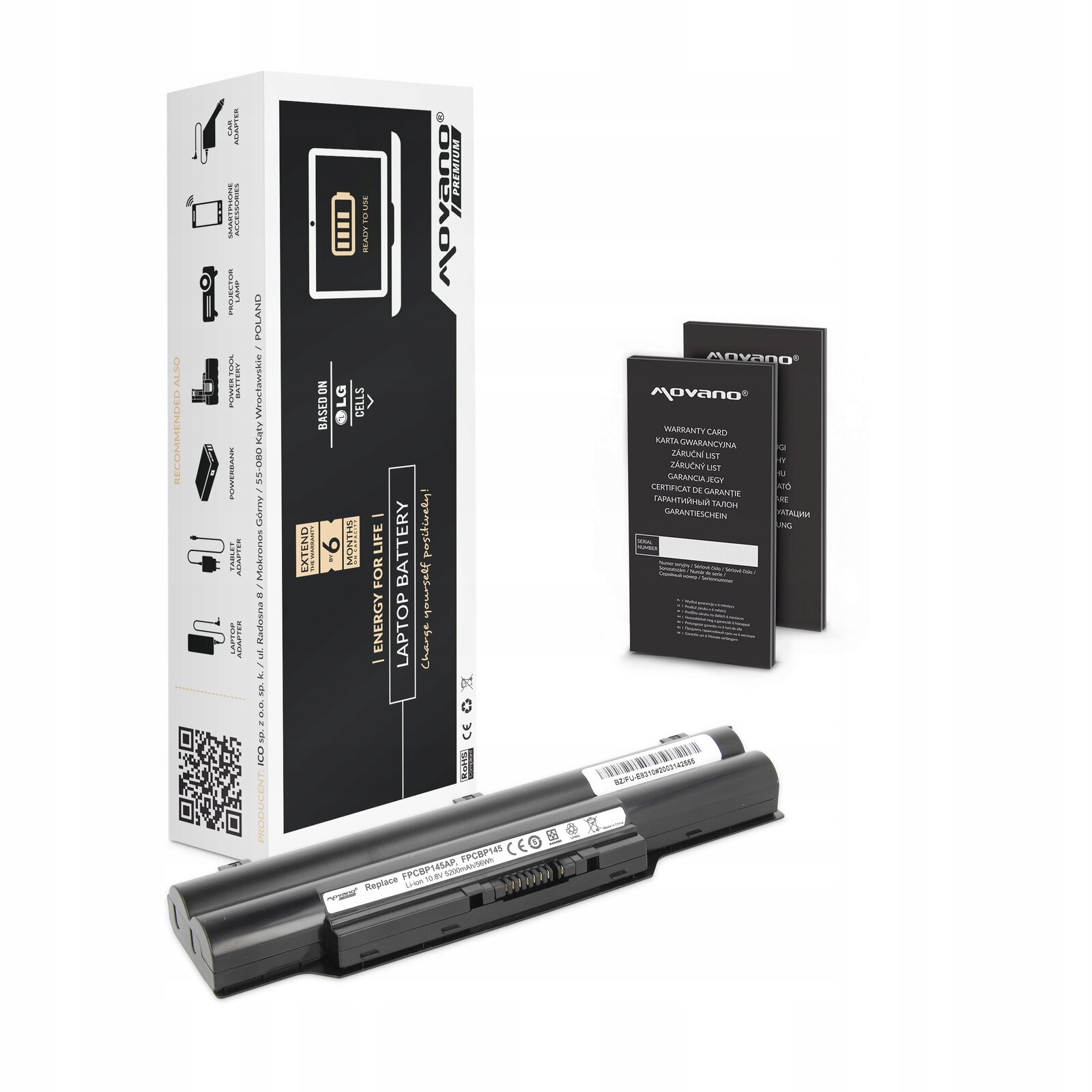 

Bateria Movano do Fujitsu E8310 S7110