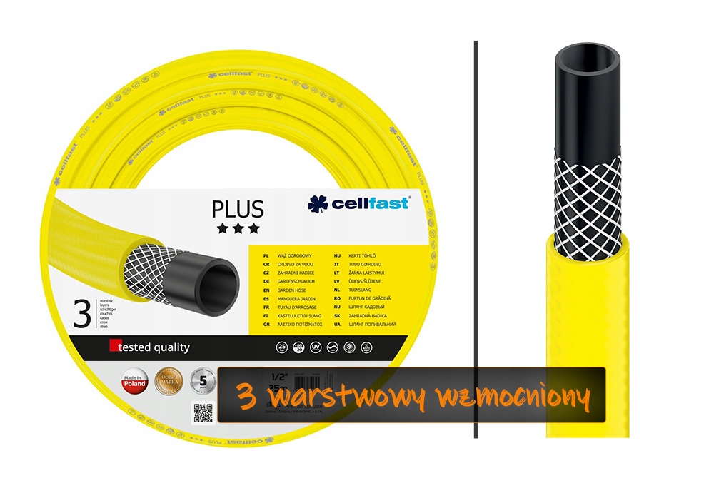 

Cellfast Wzmocniony Wąż Ogrodowy 1/2' 50M 10-201