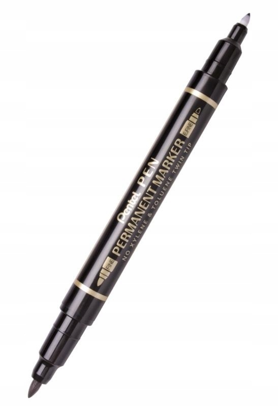 

Marker foliopis Pentel dwie końcówki czarny