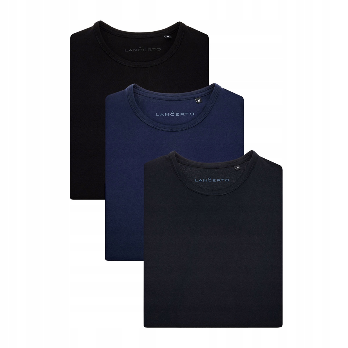 

Zestaw 3-pak Gładkich Koszulek T-shirt Zane 2XL
