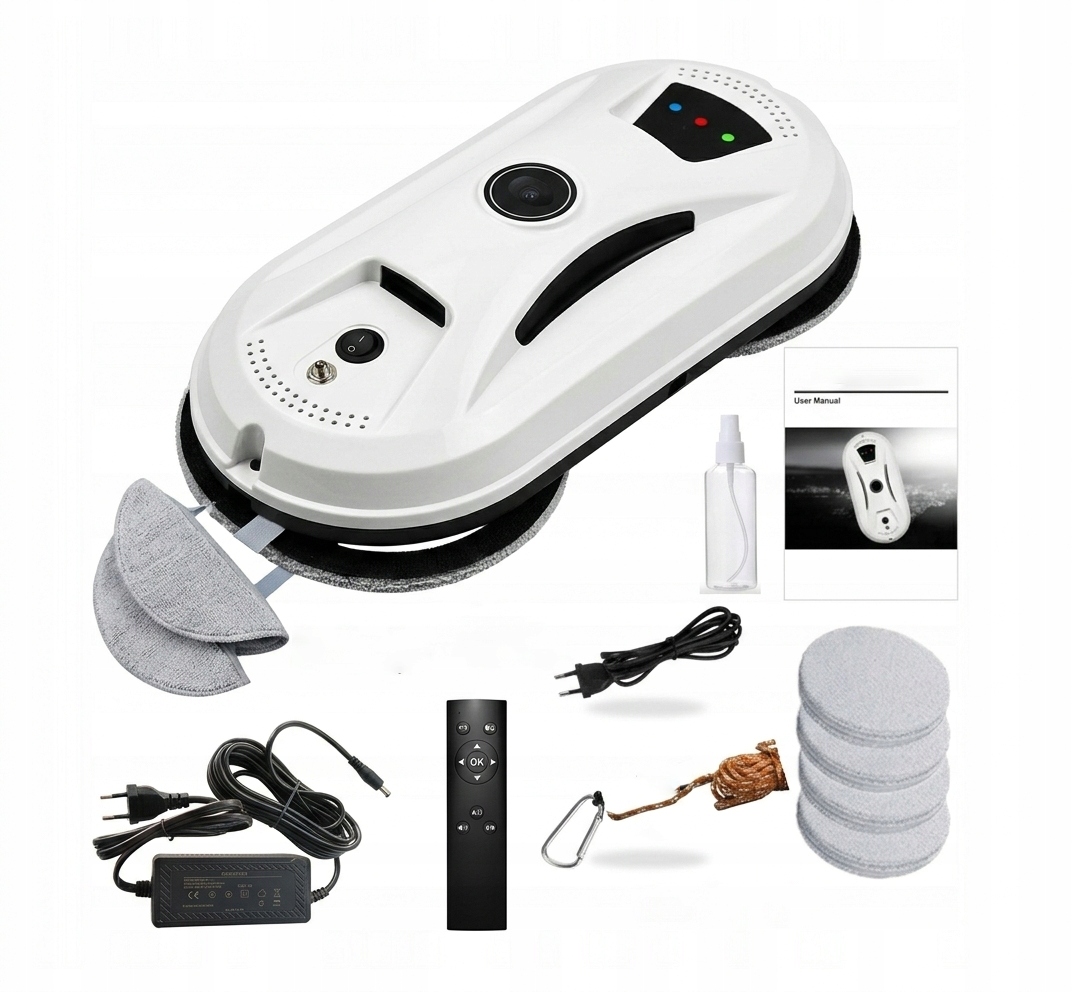 Myjka do okien Robot 2800*2 Pa Czyste Szyby Bez Smug Zestaw na Wiosnę Pilot