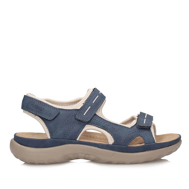 Dámské sandály Rieker 64856-14 modré na suchý zip