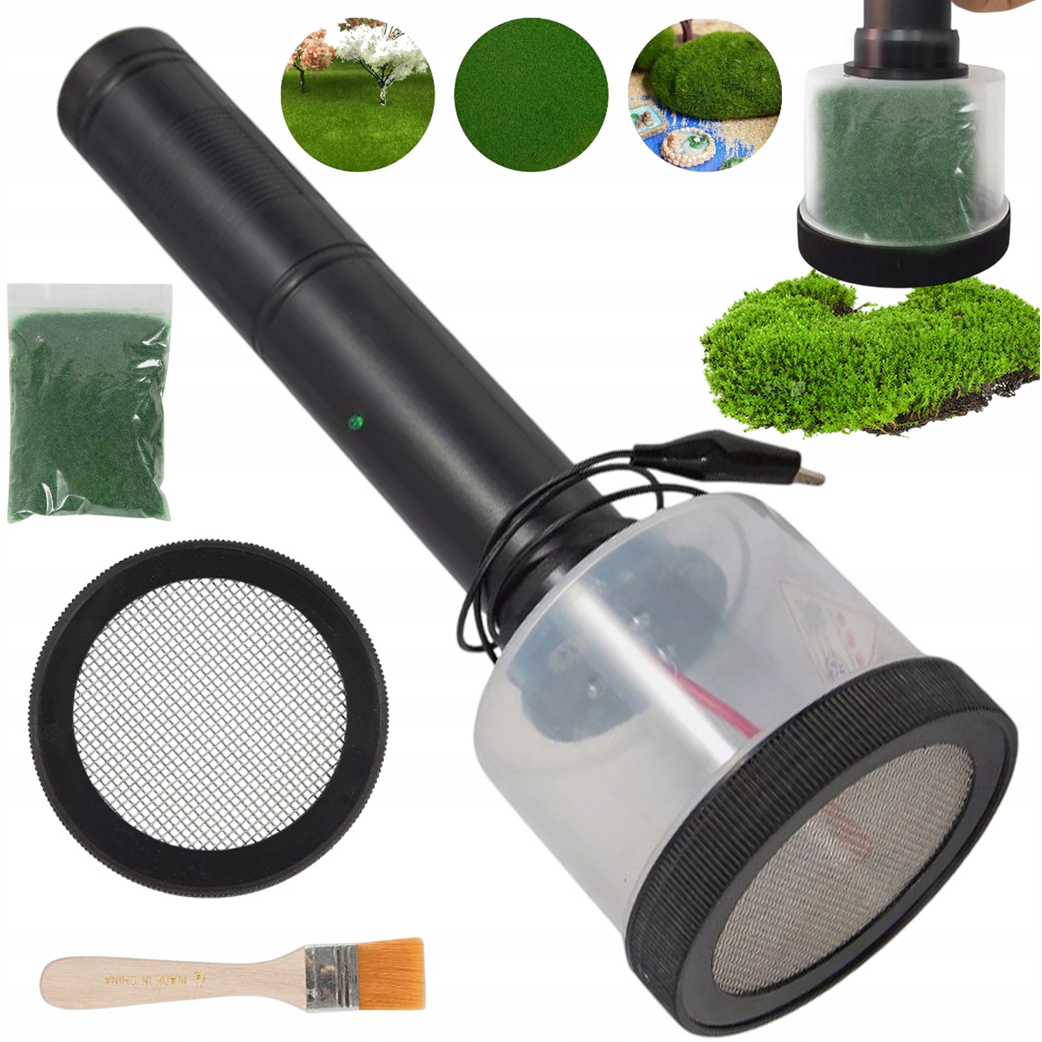 Vločkovací Stroj S Dvojitou Síťkou Na Trávu 1-22 MM Diy