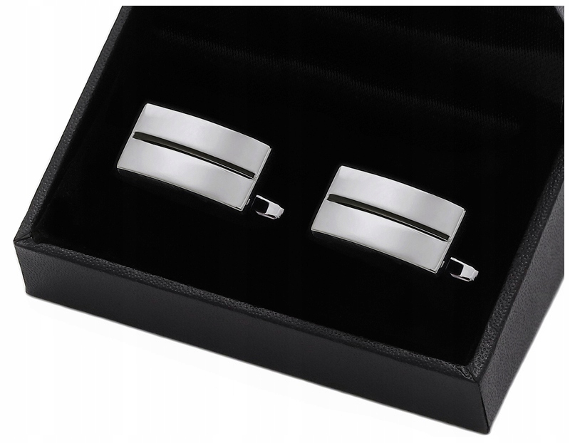 KLASYCZNE STALOWE Spinki Metalowe do Mankietów Koszuli + Pudełko GREG d6-12 EAN (GTIN) 5907780107880