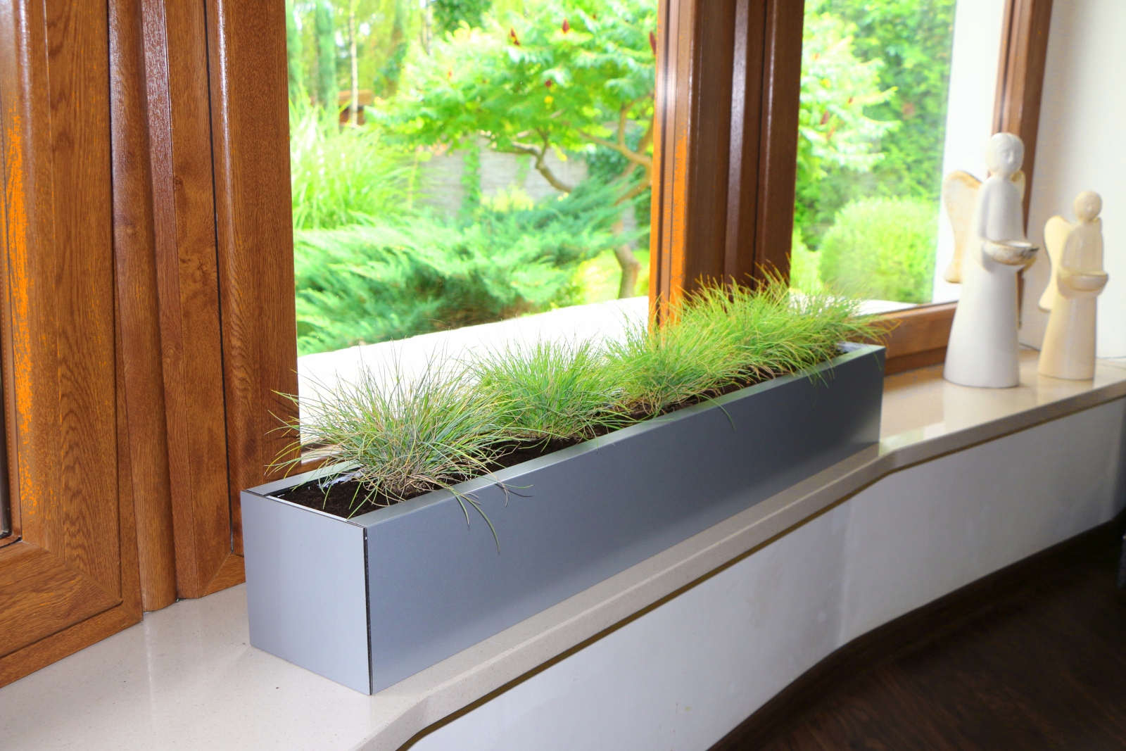 DONICZKA PROSTOKĄTNA, ALUMINIOWA NA WYMIAR 110 cm Kształt prostokątny