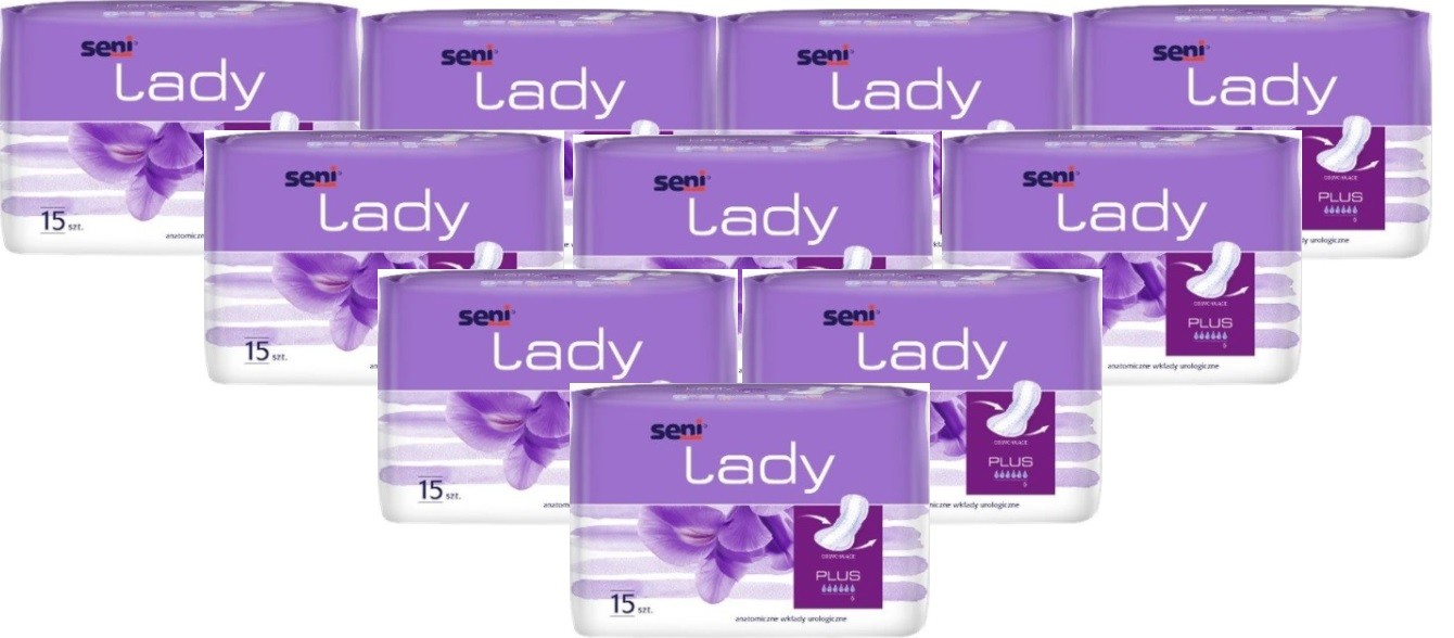 

Zestaw Seni Lady Plus wkładki urologiczne 150szt.