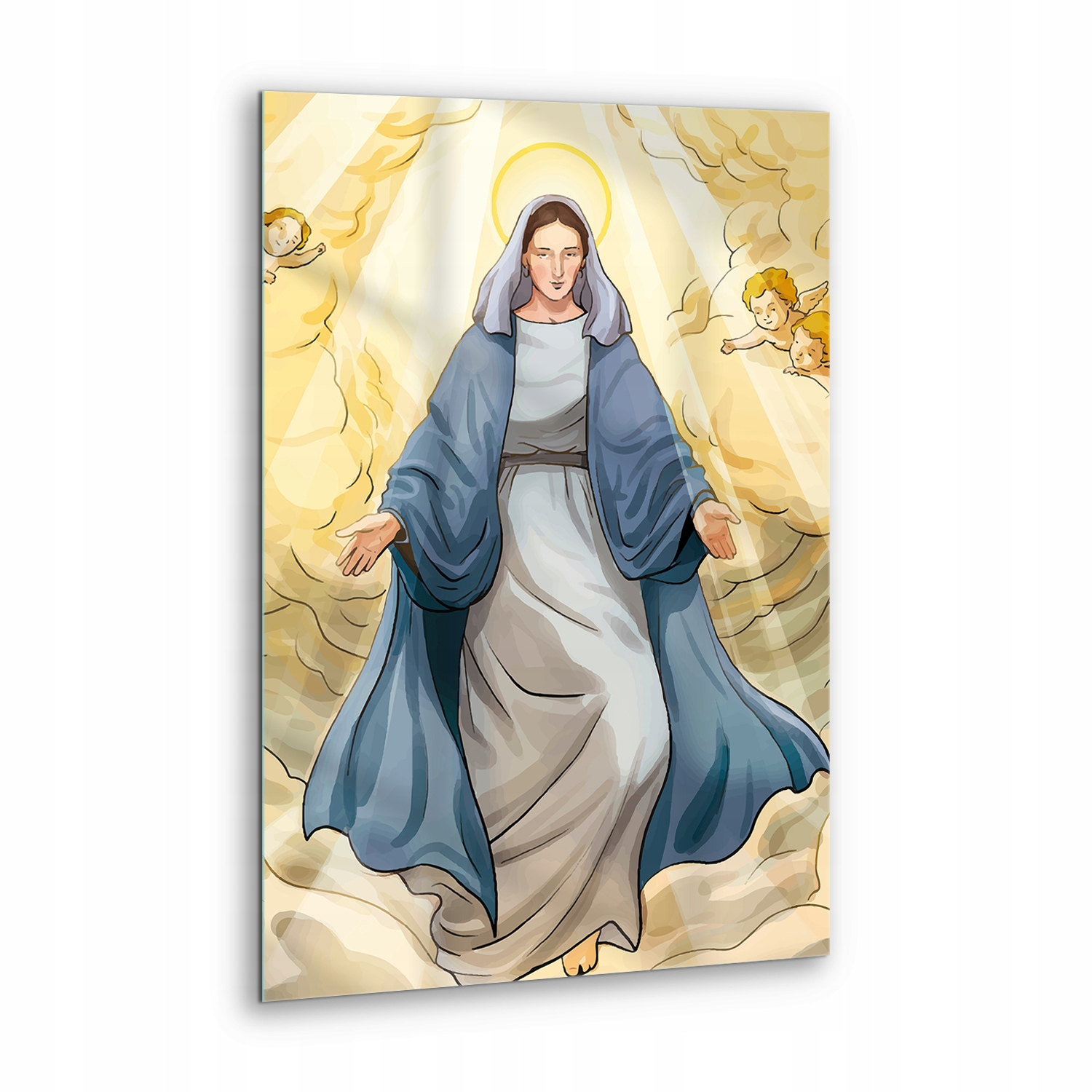 Krásný náboženský obraz Nanebevstoupení Panny Marie