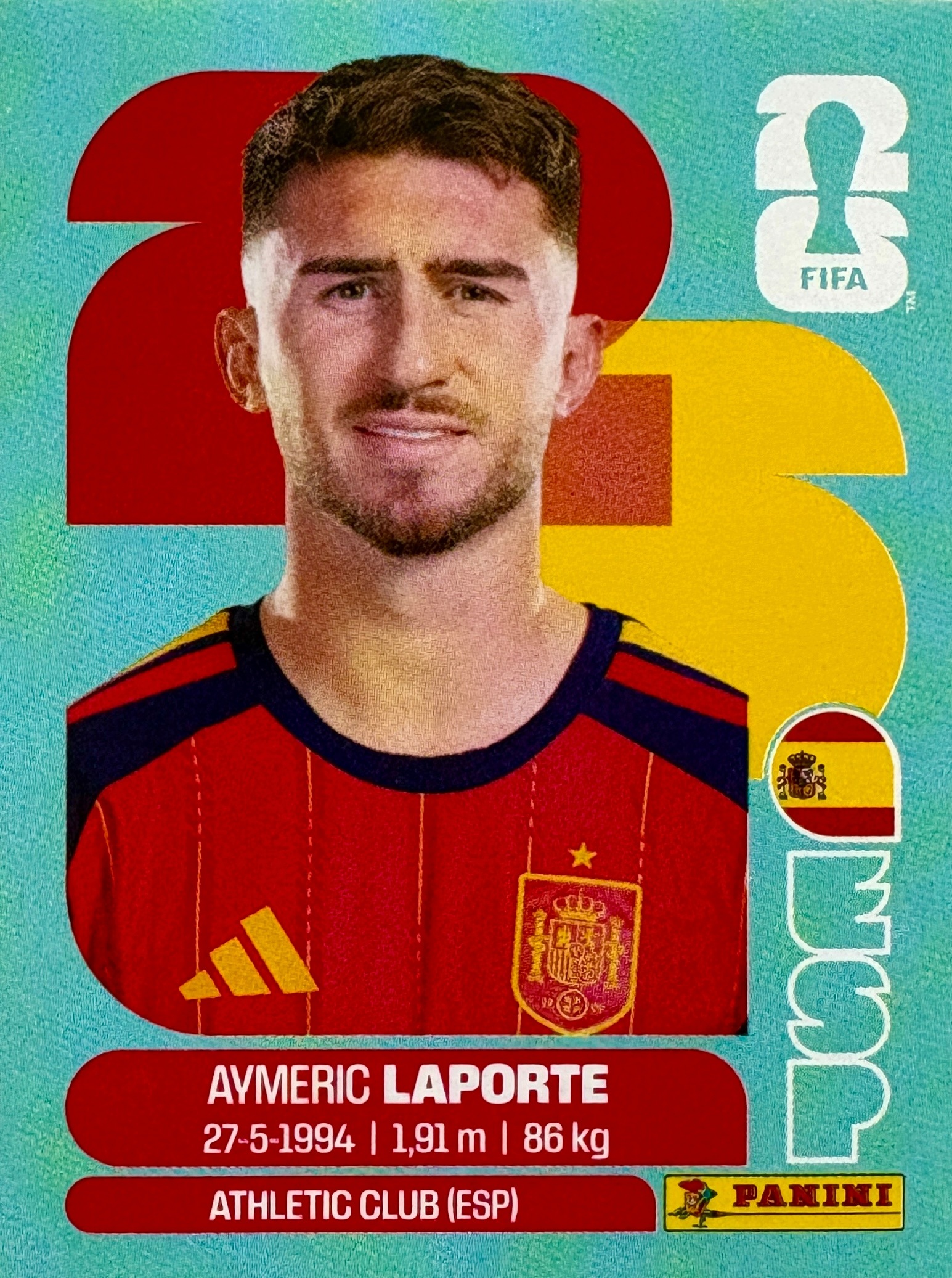 Naklejki Panini World Cup 2026 naklejka Esp 4 Laporte Hiszpania