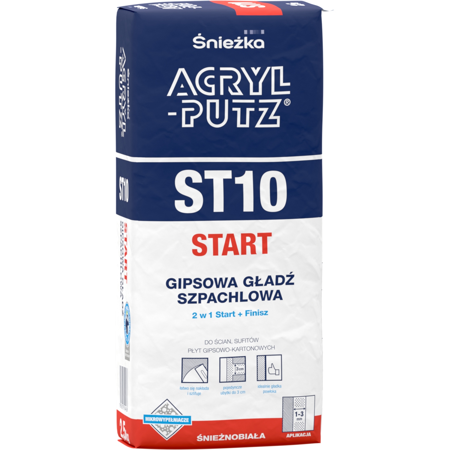 

Acryl-putz ST10 Start Gładź szpachlowa 2,5kg