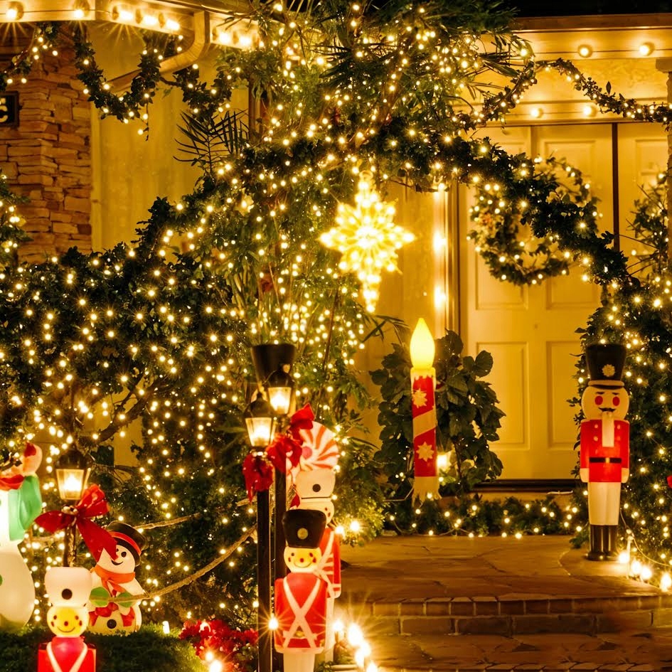 LAMPKI CHOINKOWE 32M 500 LED BIAŁE CIEPŁE GRUBY KABEL ZEWNĘTRZNE WEWNĘTRZNE Zastosowanie wewnątrz